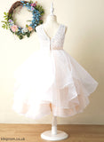 - Neck Ball-Gown/Princess Flower Girl Dresses Scoop Tea-length Tulle/Lace Bethany Dress Girl Sleeveless Flower