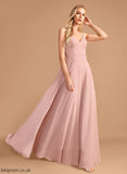 Lace A-Line Neckline Fabric Embellishment Silhouette Floor-Length Length V-neck Adriana Bridesmaid Dresses