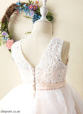 - Neck Ball-Gown/Princess Flower Girl Dresses Scoop Tea-length Tulle/Lace Bethany Dress Girl Sleeveless Flower