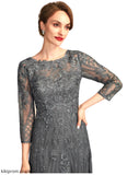Eleanor A-Line Scoop Neck Floor-Length Lace Mother of the Bride Dress With Sequins STB126P0014939