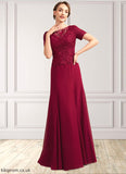 Quinn Trumpet/Mermaid Scoop Neck Floor-Length Chiffon Lace Mother of the Bride Dress STB126P0014979