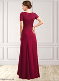 Quinn Trumpet/Mermaid Scoop Neck Floor-Length Chiffon Lace Mother of the Bride Dress STB126P0014979