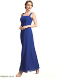 Vivienne A-Line Square Neckline Ankle-Length Chiffon Mother of the Bride Dress With Ruffle STB126P0014982