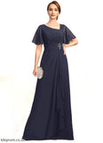 Alexa A-line Asymmetrical Floor-Length Chiffon Mother of the Bride Dress With Beading Pleated Sequins STB126P0021660