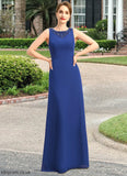 Elsa A-line Scoop Floor-Length Chiffon Mother of the Bride Dress With Beading Sequins STB126P0021920
