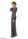 Monserrat A-Line Lace Mesh Floor-Length Dress STBP0019879