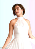 Natalya A-Line Pleated Chiffon Floor-Length Dress STBP0020090