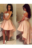 Asymmetrical Prom Dresses A Line Sweetheart Satin With