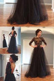 long prom dress black Prom Dress backless prom dress Charming prom dress evening dress