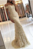 Prom Dresses Off The Shoulder Lace With Beads And Sash