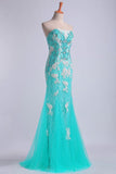 Prom Dresses Strapless Column With Beading And