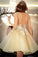 Open Back Homecoming Dresses A Line Scoop With
