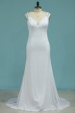 New Arrival Scoop Mermaid Wedding Dresses Chiffon With