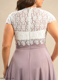 V-neck A-Line of Tea-Length Mother of the Bride Dresses Bride the Cailyn Mother Chiffon Dress Lace