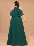 Neckline Silhouette Scoop Floor-Length A-Line Fabric ColdShoulder Straps&Sleeves Length Lyric A-Line/Princess V-Neck Bridesmaid Dresses