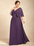 Bride Chiffon V-neck Lucile Sequins of With Floor-Length Mother the A-Line Dress Lace Mother of the Bride Dresses