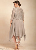 Scoop Jaylee Chiffon Mother of the Bride Dresses Neck A-Line With Dress Lace Mother Bride Bow(s) Tea-Length of the