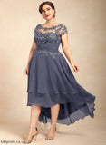 Chiffon Asymmetrical Beading With Mother of the Bride Dresses Lace Bride the of Scoop A-Line Neck Karsyn Dress Mother