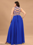 Naima Prom Dresses Floor-Length A-Line Chiffon Scoop
