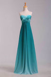 Prom Dresses A Line Sweetheart Floor Length Cross Back Colorful