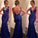 Mermaid Royal Blue Lace Charming Prom Dresses Long Evening Dresses Prom Dresses On Sale