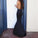 Sexy black long prom dress slim Backless Cross evening gown formal Dress
