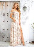 Neckline Silhouette Length Off-the-Shoulder Fabric Floor-Length Embellishment A-Line SplitFront Avah Bridesmaid Dresses