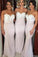 Lace Mermaid Backless Unique Sweetheart Spaghetti Straps Cheap Bridesmaid Dresses