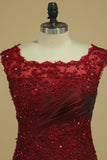 Chic Mother Of The Bride Dress Scoop Sheath Burgundy