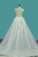 A Line Off The Shoulder Tulle Wedding Dresses With