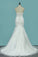 Strapless Mermaid/Trumpet Wedding Dresses Court Train With Beads