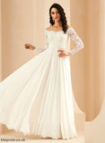 Lace Sweep Wedding With Train A-Line Wedding Dresses Off-the-Shoulder Dress Jode