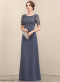 Dress Mother Mother of the Bride Dresses of Chiffon Floor-Length Lillianna A-Line Neck the Lace Scoop Bride