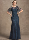 Trumpet/Mermaid the Dress Mother of the Bride Dresses of Bride Diana With Scoop Mother Neck Sequins Floor-Length Lace Tulle