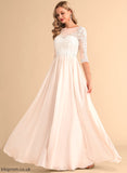 With Dress Lace Chiffon Beading A-Line Wedding Sequins Floor-Length Illusion Dahlia Wedding Dresses