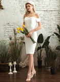 Aniya Wedding Off-the-Shoulder Wedding Dresses Sheath/Column Dress Knee-Length