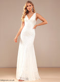 Wedding Dresses Dress V-neck Trumpet/Mermaid Lace Claudia Wedding Floor-Length