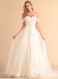Tulle Ball-Gown/Princess Wedding With Chapel Wedding Dresses Patricia Train Lace Dress Sequins