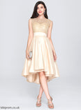 Taffeta Asymmetrical Neck Homecoming Dresses Homecoming Scoop Tabitha Dress Lace A-Line With