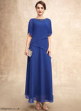 the Mother of the Bride Dresses Ankle-Length Neck Mother Bride Scoop Beading With Dress Chiffon Leanna A-Line of