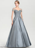 Mother of Dress Sequins Beading With Lace Satin Vivien the Mother of the Bride Dresses Bride V-neck A-Line Floor-Length