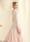 Wedding Wedding Dresses Scoop Train Chasity Court Ball-Gown/Princess Neck Dress Tulle Lace