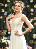 A-Line Floor-Length With Wedding Wedding Dresses Lace Hilary Dress V-neck