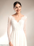 Nevaeh Wedding Wedding Dresses Sweep A-Line Dress V-neck Train