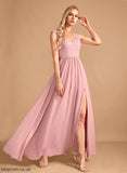 Neckline Silhouette Embellishment A-Line Fabric Length Floor-Length V-neck SplitFront Pockets Caroline Bridesmaid Dresses