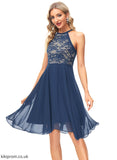 Cocktail With Knee-Length Dress Neck Cocktail Dresses Scoop Giovanna Chiffon Lace A-Line