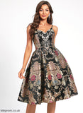 Homecoming Dresses Homecoming Iris Flower(s) A-Line V-neck With Dress Lace Knee-Length