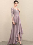 Mother of the Bride Dresses Asymmetrical Bride Sequins Chiffon V-neck Brynn the Lace Dress of Mother A-Line With
