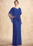 Annika Bride Mother of With Floor-Length Sequins A-Line Mother of the Bride Dresses the Beading Chiffon V-neck Dress