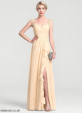 Chiffon Mother of the Bride Dresses Dress V-neck Floor-Length Mother of the A-Line Haylee Front Cascading Ruffles Split Bride With Lace